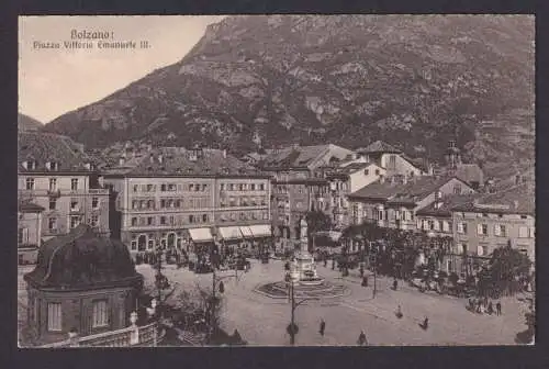 Ansichtskarte Bolzano Bozen Italien Piazza Vittorio Emanuele III. Denkmal