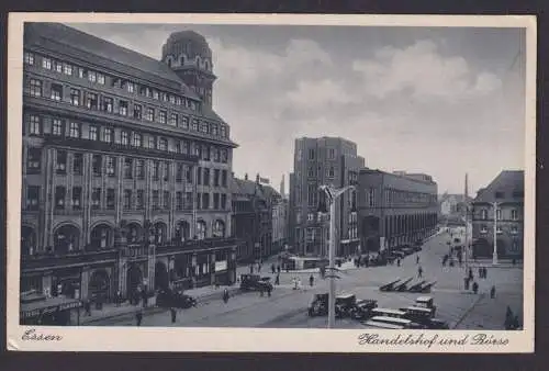 Ansichtskarte Essen NRW Handelshof Börse Oldtimer