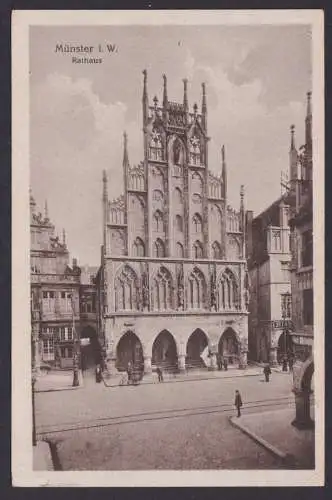 Ansichtskarte Münster NRW Rathaus