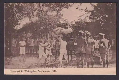 Ansichtskarte Wahagnies Frankreich Turnfest Sport September 1915