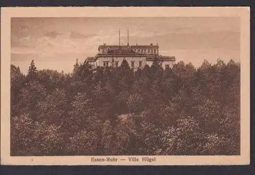 Ansichtskarte Essen Ruhr NRW Villa Hügel Verlag Gebr. Moonen Essen