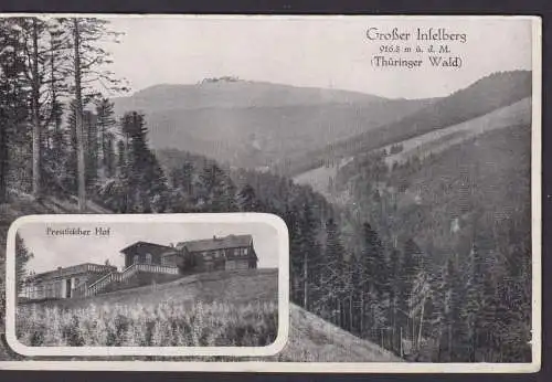 Ansichtskarte Brotterode Thüringen Großer Inselberg Thüringer Wald Gastronomie