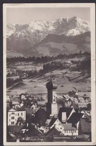 Ansichtskarte Immenstadt Bayern Allgäu Totalansicht Daumengruppe Gebirge n.