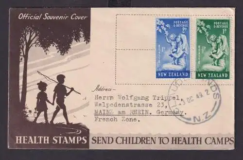 Neuseeland New Zealand Brief MIF 307-308 Gesundheit Childrens Health Camps