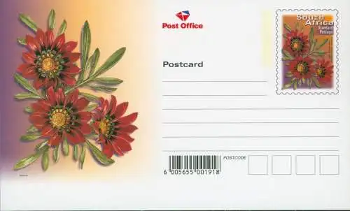 Südafrika Ganzsachen Blumen Set von 5 Postcards ohne Werteindruck 2003.