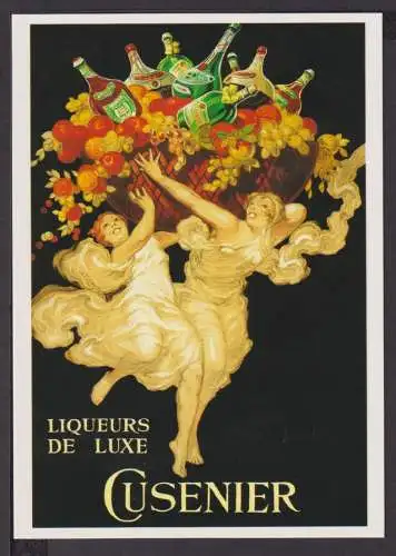 Art Deco Reklame Künstler Ansichtskarte Cusenier Liqueurs de Luxe