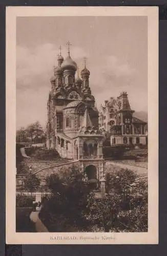 Ansichtskarte Karlsbad Tschechien Russische Kirche