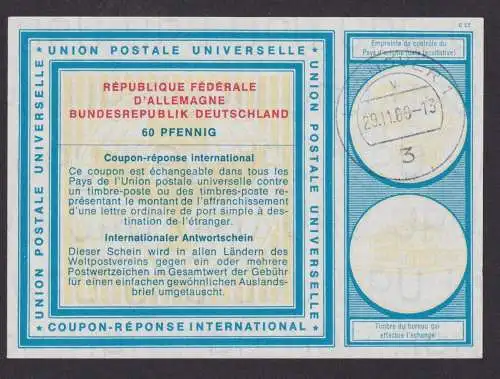 Hannover Bundesrepublik Int. Antwortschein 60 Pfg. République Fédérale Allemande