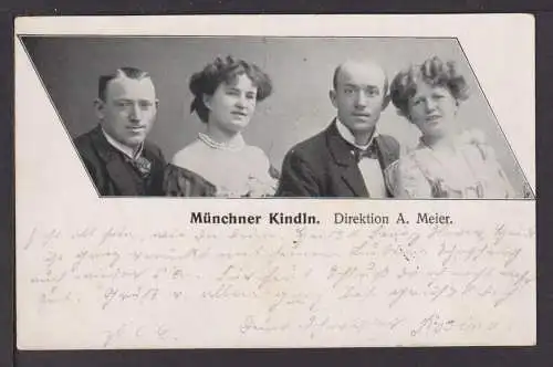 Ansichtskarte Passau Bayern Münchner Kindln Direktion A. Meier 1908 Rosenheim