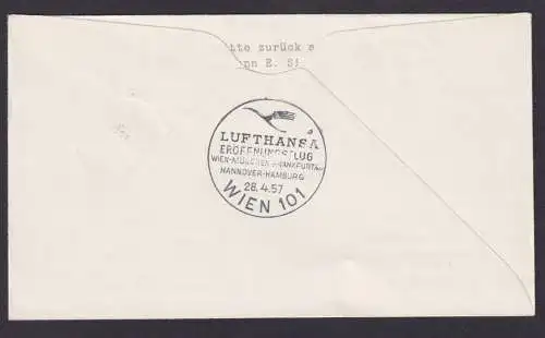 Berlin Lufthansa Brief Flugpost Airmail München Wien Österreich