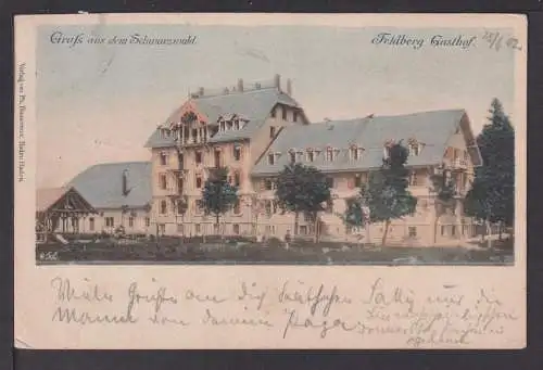 Ansichtskarte Feldberg Schwarzwald Baden-Württemberg 1902 Offenbach Hessen