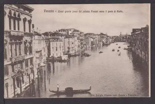 Ansichtskarte Venedig Italien Venezia Canal Grande 1908 Bludenz Österreich