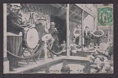 Musik Ansichtskarte Fete Foraine Musiciens a la parade Paris Frankreich 1907