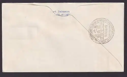 Flugpost Brief Air Mail Bundesrepublik Lufthansa Frankfurt Stuttgart 1955