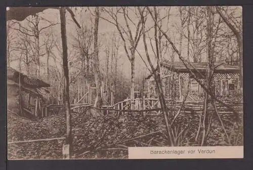 Ansichtskarte Barakenlager vor Verdun Frankreich I. Weltkrieg