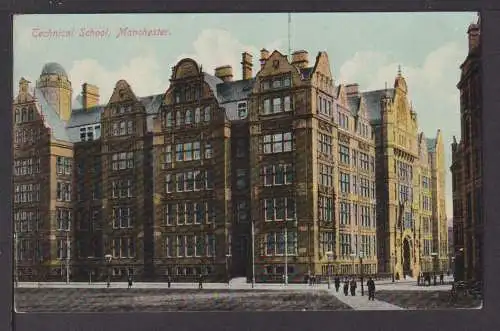 Ansichtskarte Manchester England Technical School Großbritannien