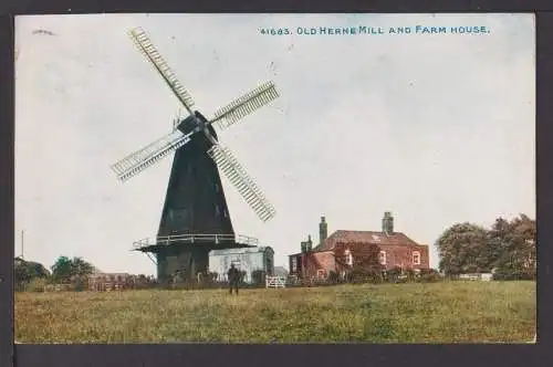 Ansichtskarte Windmühle Old Herne Mill Herne Bay Kent Großbritannien Streatham