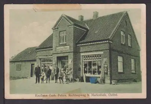 Ansichtskarten Rechtsupweg Niedersachsen Ostfriesland Kaufhaus Gerh. Peters