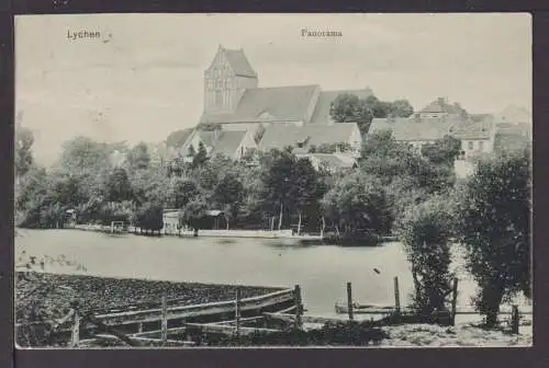 Ansichtskarte Lychen Brandenburg Gasthof zu den 3 Kronen 1910 Neuwedell Polen