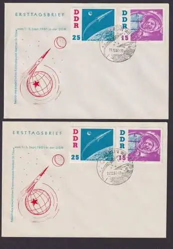 DDR Lot gute Sammlung Weltraum Kosmonaut Titow Sowjetunion 863-68 Festpreis 30,-