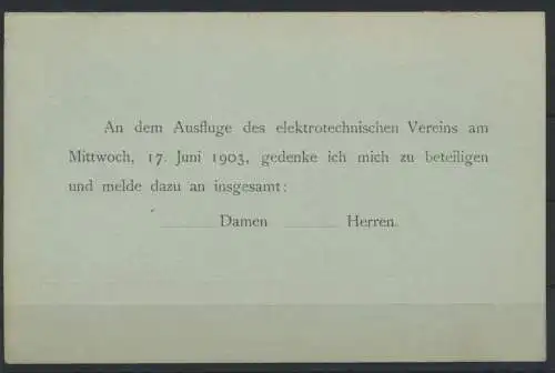 Deutsches Reich Ganzsache P 66Y Frage Antwort Zudruck Kiel Elektronischer Verein