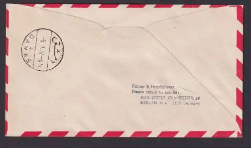 Flugpost Brief Air Mail Lufthansa Berlin Damaskus Syrien DDR Marke Ägypten