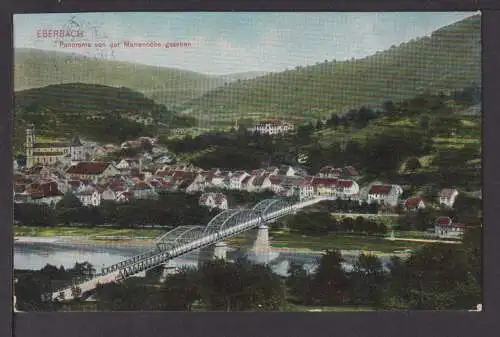 Ansichtskarte Eberbach Baden-Württemberg Von der Marienhöhe 1909 Siegelsbach