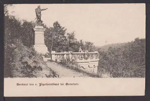 Ansichtskarte Denkmal des 8. Jägerbataillons bei Gravelotte Frankreich