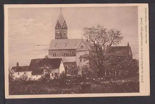 Ansichtskarte Kirche in Aachen Forst NRW mit 1000 j. Linde Antwerpen Belgien