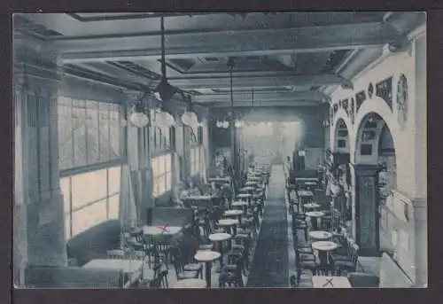 Ansichtskarte Münster NRW 1912 Cafe Wagner seltene innenansicht Feldpost