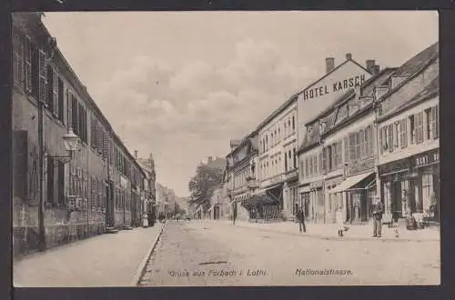 Ansichtskarte Forbach Lothringen Frankreich 1907 Nationalstraße Hirschberg Polen