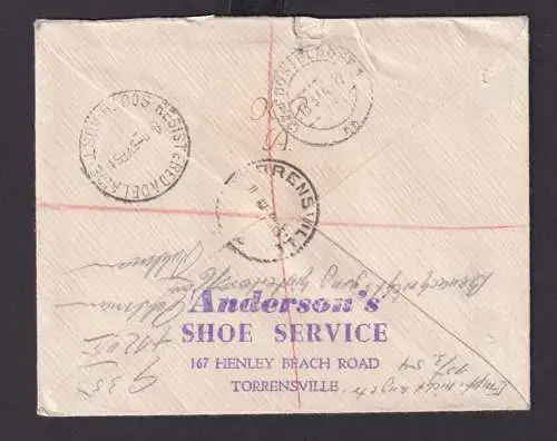 Australien R Brief Torrensvill South Australia Düsseldorf via Adelaide 1954