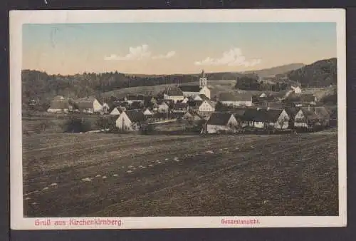 Ansichtskarte Kirchenkirnberg Baden-Württemberg 1916 Feldpost