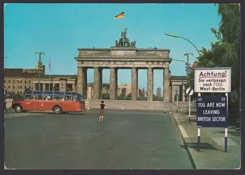 Berlin Lot Sammlung 7 x Groß Ansichtskarten 210 x 150 u.a. Brandenburger Tor