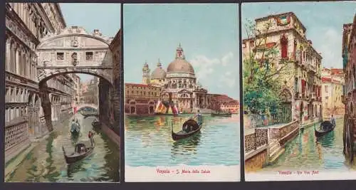 Ansichtskarten Venedig Italien Künstlerkarten Lot Sammlung 12 Stk.