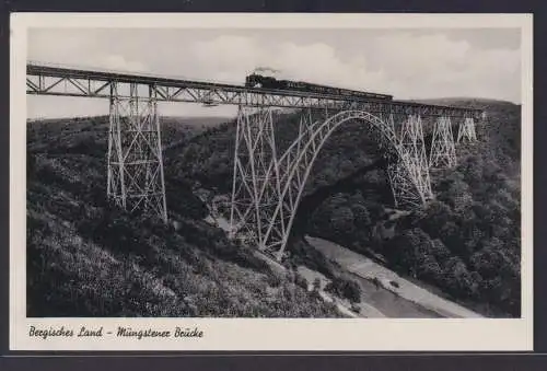 Ansichtskarte Solingen Remscheid Müngstener Brücke Bergisches Land Wupper Fluß