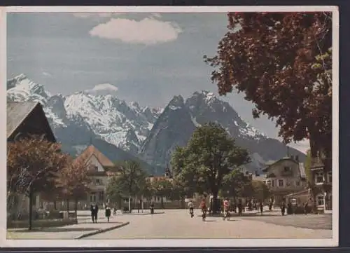 Ansichtskarte Garmisch Ortsansicht Gebirge Bayern