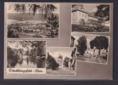 Ansichtskarte Stadtlengsfeld Rhön Ansichten Thüringen nach Halle Saale Sachsen