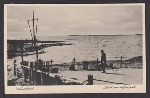 Ansichtskarten Niedersachsen Ostfriesland Blick vom Außendeich Leer Ostfriesland