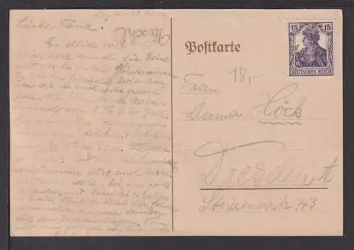 Ansichtskarte Chemnitz Sachsen 1919 VECR 25. Stiftungsfest Dresden