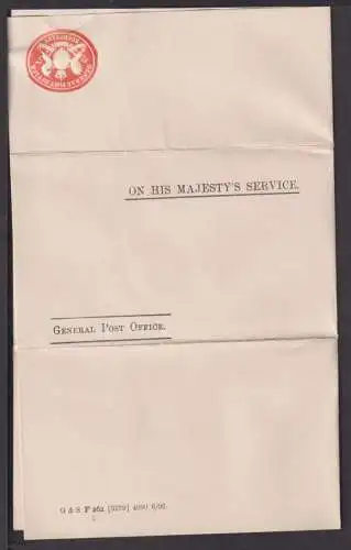 Großbritannien Postsache On his Majestys Service Diesnt General Postoffice