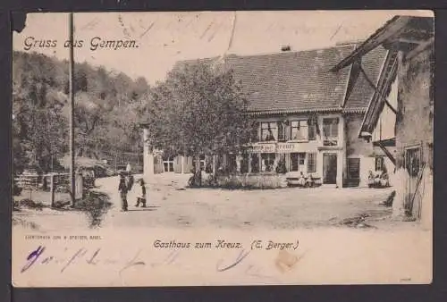 Ansichtskarte Gempen Schweiz 1904 Gasthaus zum Kreuz Niederuzwil