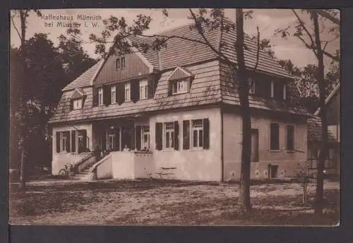 Ansichtskarte Münster NRW 1918 Kaffeehaus Münnich