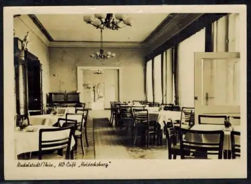 Ansichtskarten Rudolstadt Cafe Ho Heidecksburg Topographie Deutschland Thüringen