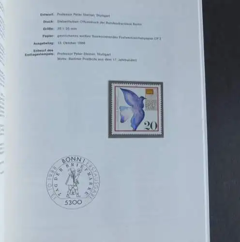 Bund/Berlin Jahrbuch Deutsche Bundespost 1988 komplett postfrisch MNH