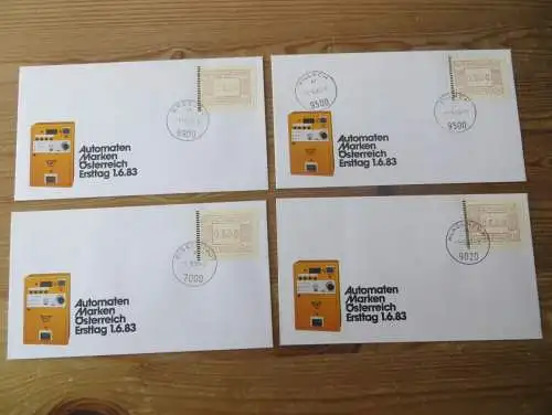 Österreich ATM Automatenmarken Lot von 26 Briefen als FDC div. Festpreis 75,00