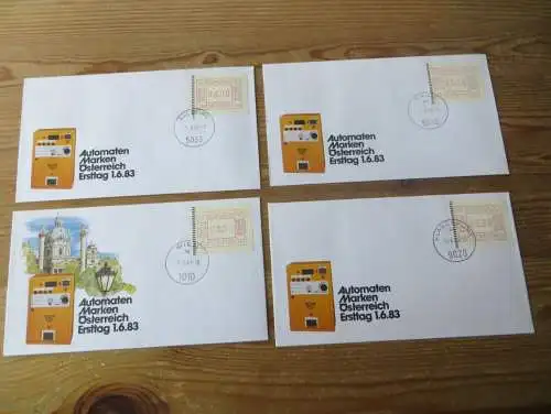 Österreich ATM Automatenmarken Lot von 26 Briefen als FDC div. Festpreis 75,00