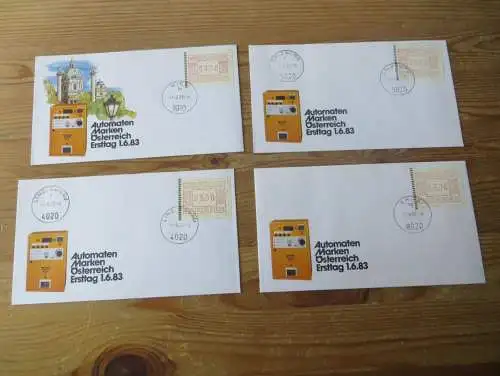 Österreich ATM Automatenmarken Lot von 26 Briefen als FDC div. Festpreis 75,00