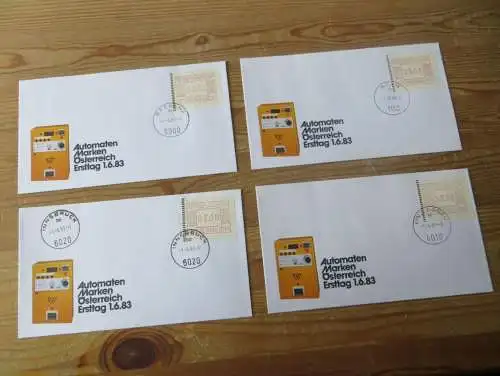 Österreich ATM Automatenmarken Lot von 26 Briefen als FDC div. Festpreis 75,00