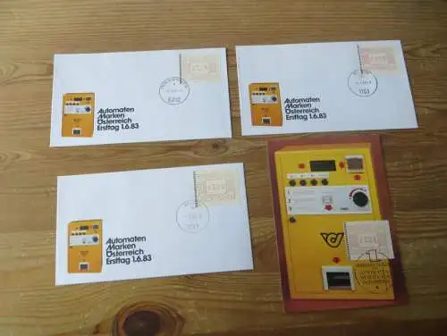 Österreich ATM Automatenmarken Lot von 26 Briefen als FDC div. Festpreis 75,00